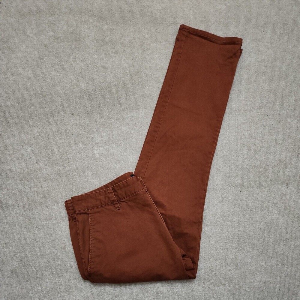 RVCA All Time Chino Pants Mens 32x32 Brown Straight Leg Cotton Stretch